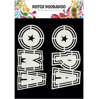 Dutch Doobadoo Card Art Schablonen - Opa und Oma